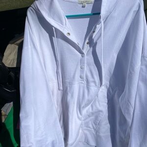 Z Supply White Hoodie